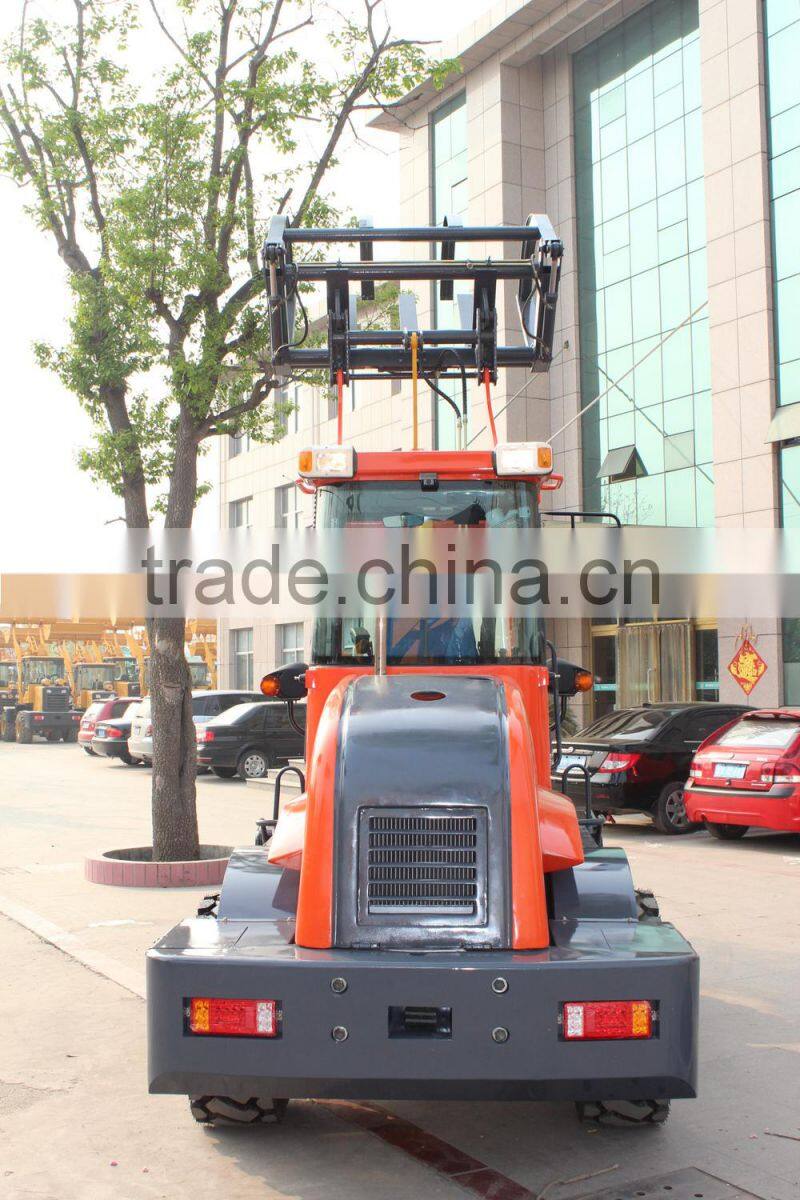 1.8ton front end wheel loader with germany technical 4W quick hitch good quality hydraulic stick
