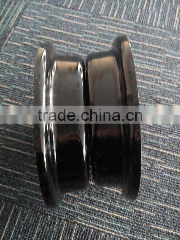 solid tire 4.00-8 5 bolt holes white split wheel rims 3.75-8 with low price