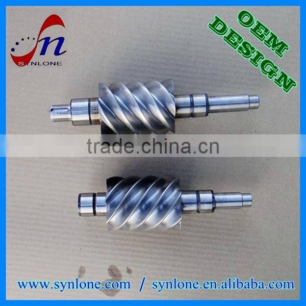 Precise machined helical gear shaft for machinery