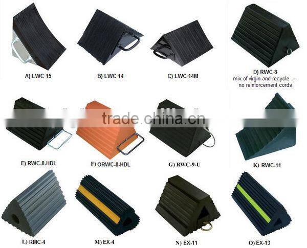 Large mining pu wheel chock GT37