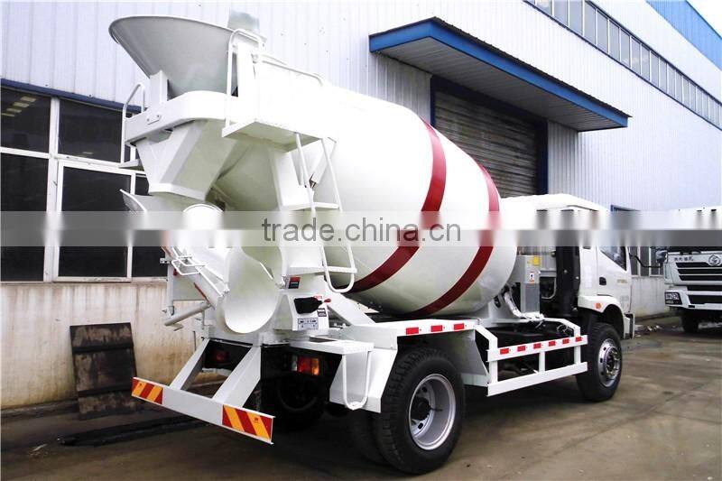 Made in china small right hand drive 3m3 concrete mixer truck