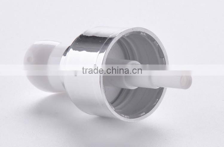 aluminum cream pump with transparent cap