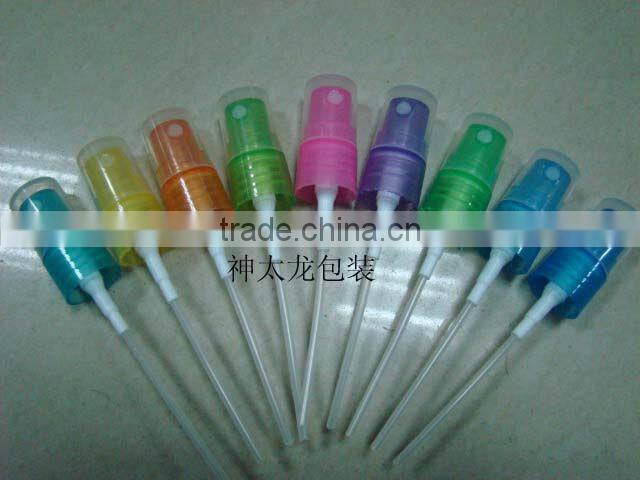 Plastic colorful cool mist sprayer 18/410