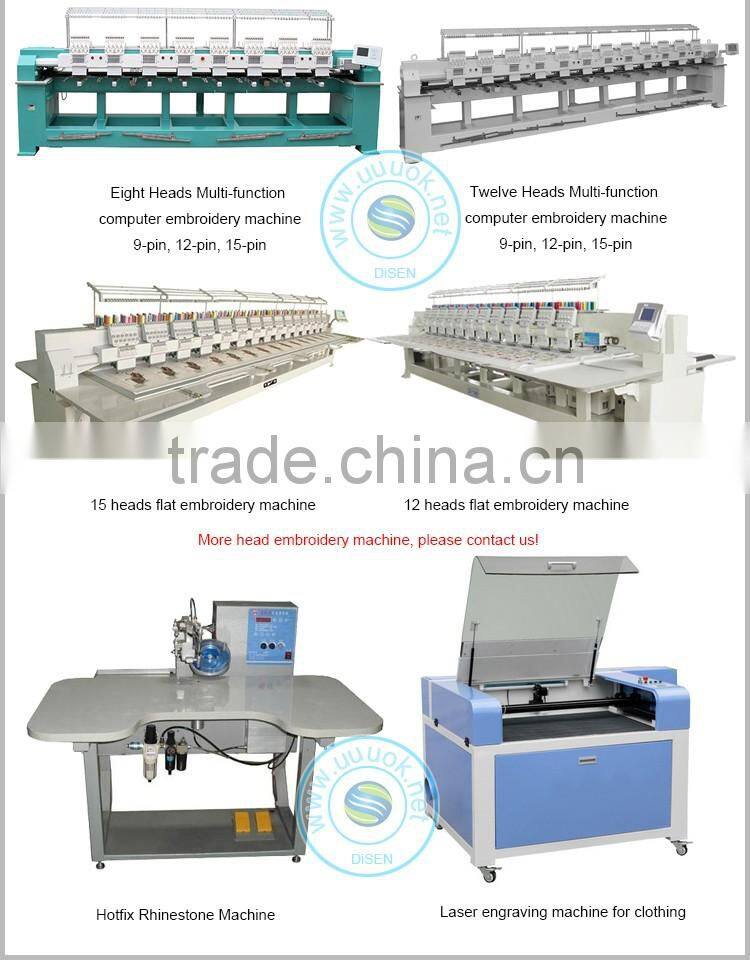 Domestic custom logo germany digital cnc cross stitch saree quilting leather bed sheets hat 4 heads embroidery machine for sale