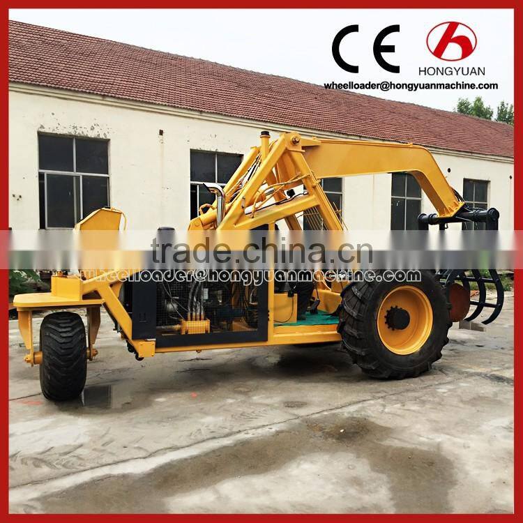 Low price 3 wheels cane grab loader with high dumping/3 wheel cane loader
