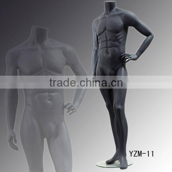 Fiberglass headless fashion male mannequin for window display