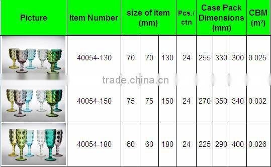 decorative glass colored stem cheap champagne flutes wholesale