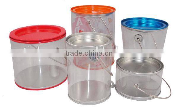 factory sale custom fashionable round food storage tin