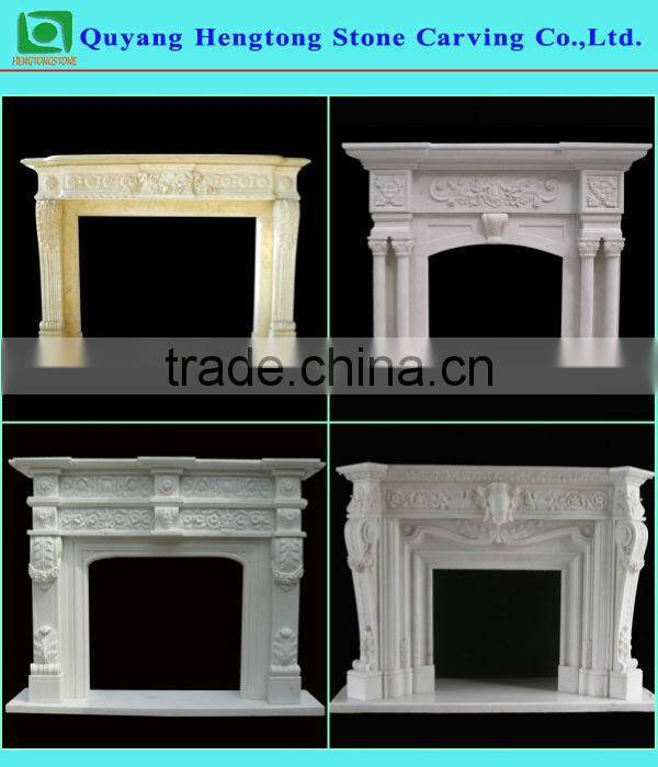 White Marble Fireplace Surround