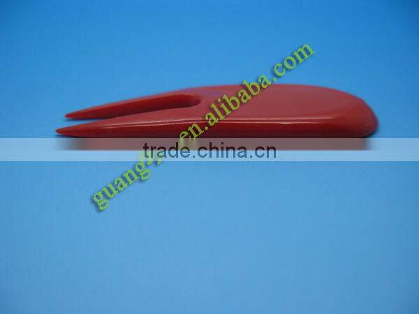 Red Golf Divot Tool of polylactide pla Material -- 100%biodegradable eco-friendly
