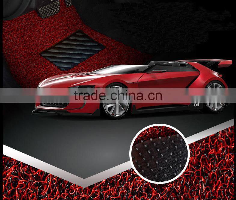 Good quality Car Coil Floor Mat, PVC Vinyl Loop Anti Slip Car Mat Roll,colorful car floor mats