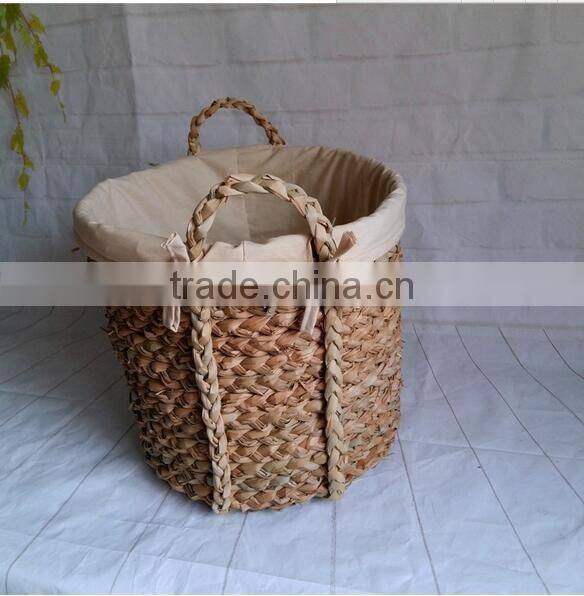 2017 cheap promotion foldable factory price rattan storage bin bag