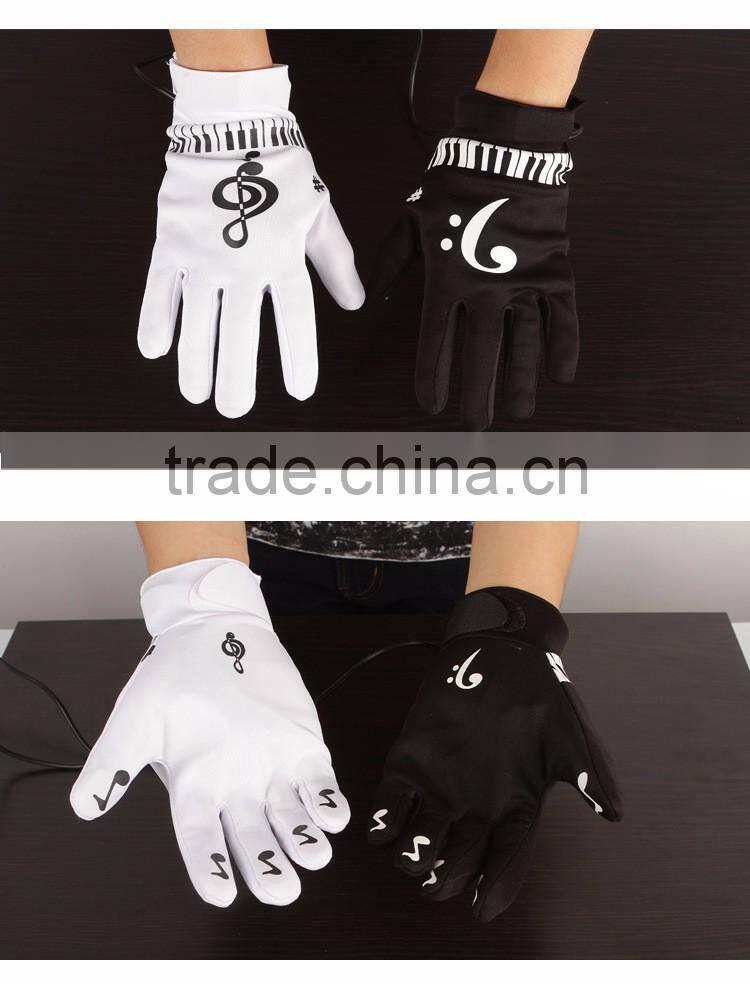 Creative Electric Musical Piano Gloves, Magic Musical Gloves With Multi instrument Can Chosse to Play