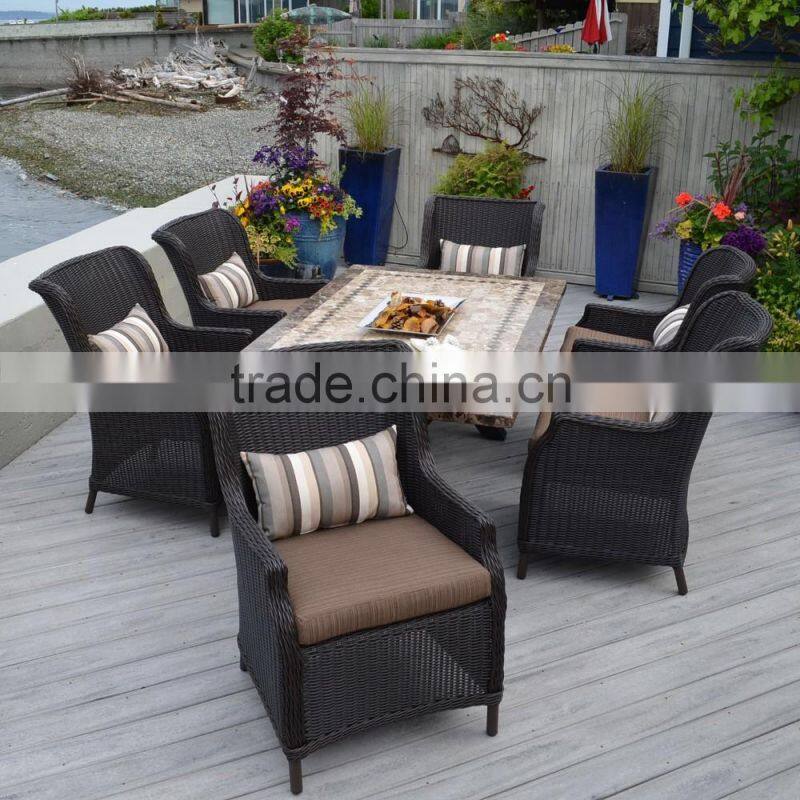 2017 Trade Assurance New Design All Weather outdoor hotel used modern cafe chairs and tables furniture