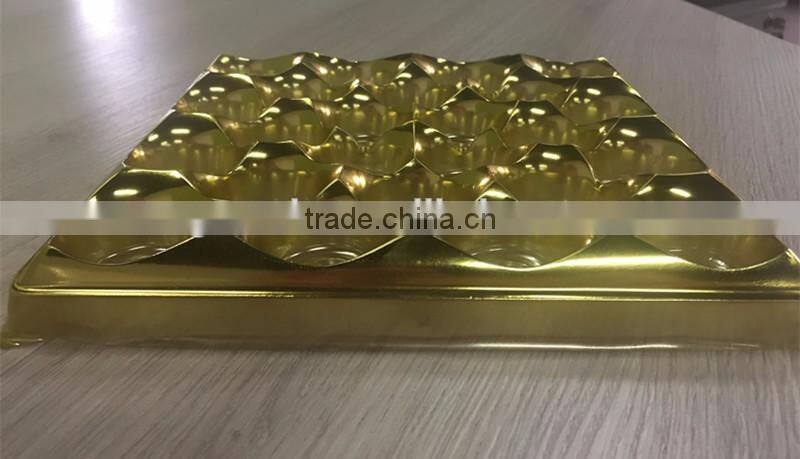 Chocolate blister tray candy insert tray thermoformed blister packing Food Grade Thermoformed Plastic Trays