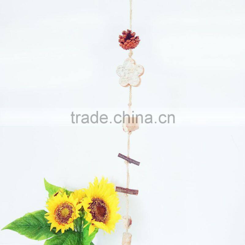 Pastoral style decorative wooden aeolian bells