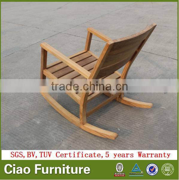 Garden teak furniture wooden rocking chair for sale