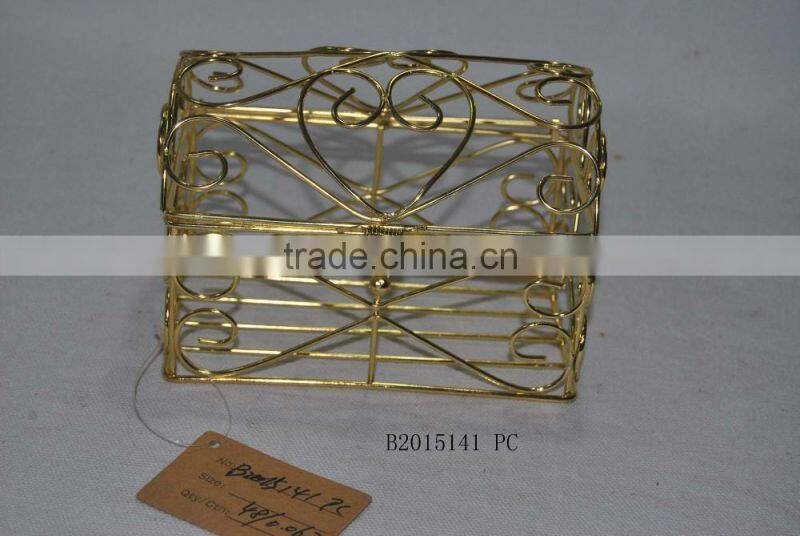 Rectangular Gold chrome basket