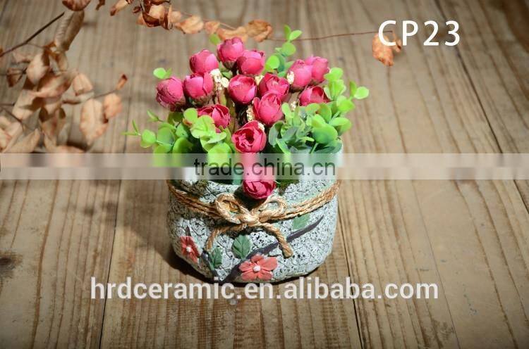 2016 decorative garden cement flower pot