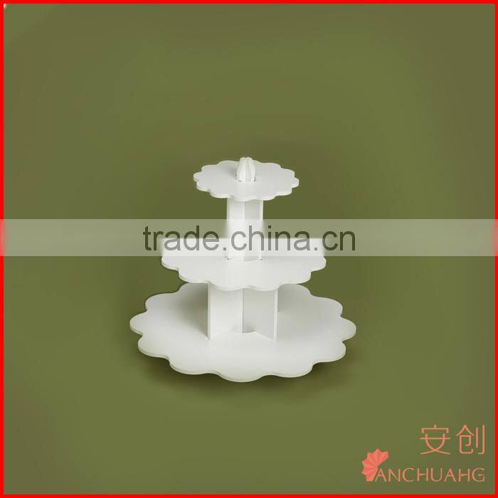 3 tires acrylic food display case perspex bakery showcase