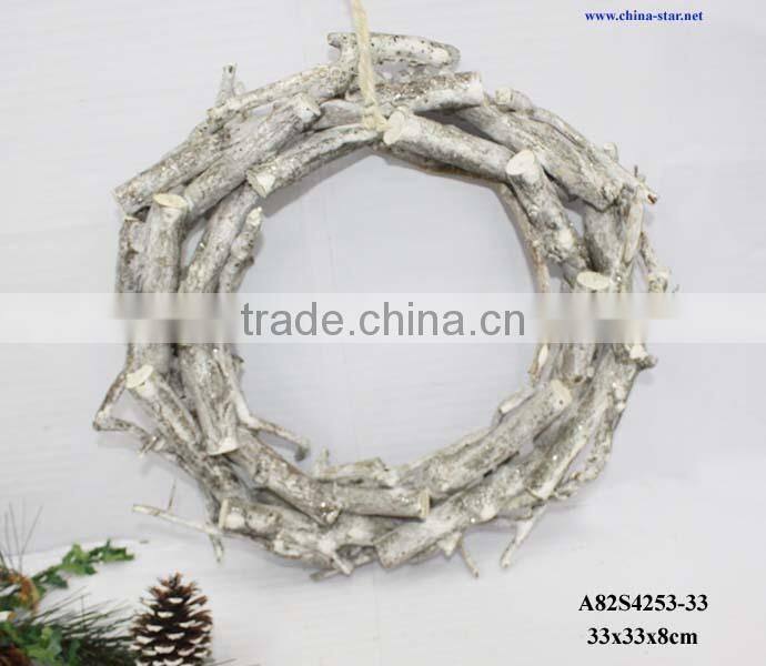 wooden christmas decoration lighted star