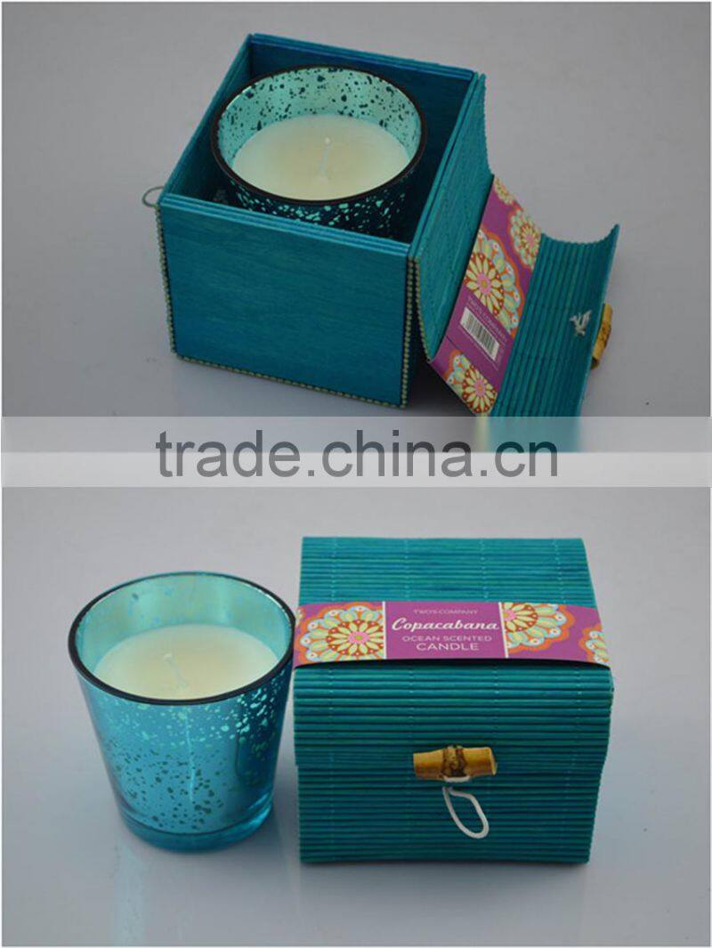 bamboo wholesale glass jar with spoon