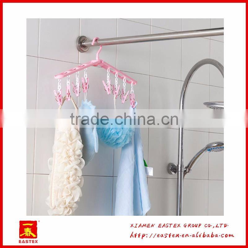 Multifunctional and adjustable folding clothes hanger rack