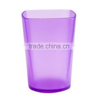 factory direct sale colorful frosted plastic toothbrush cup tooth mug gargle cup