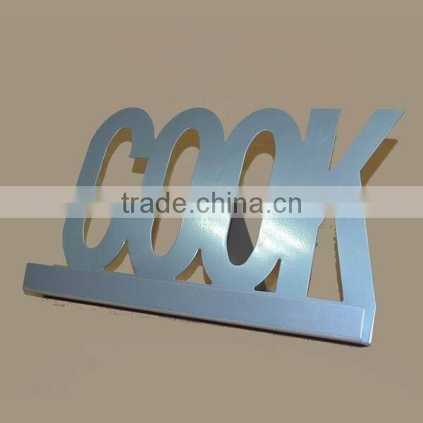 Metal cook book stand