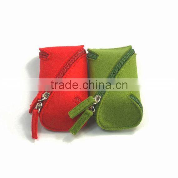 2017 new product wholesale 100% Wool Felt Pen Pencil Case Bag made in China