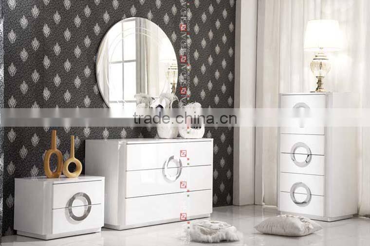 Modern white high gloss mdf dressing table T-60