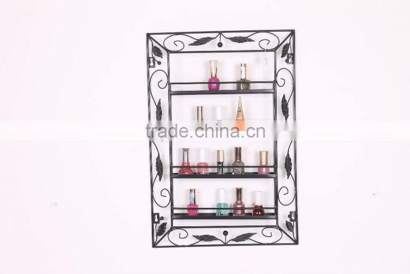 New product floor standing display shelf metal nail polish rack