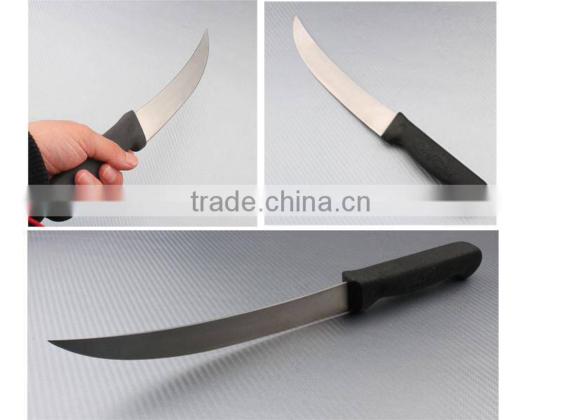 Wide surface fish knife