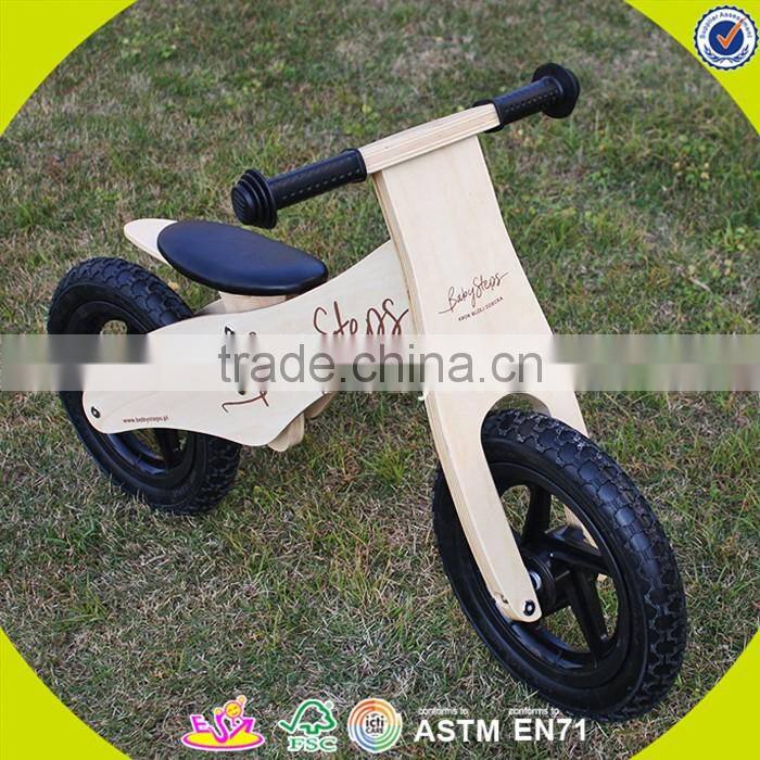 2017 New design baby wooden balance bike wholesale wooden balance bike log wooden balance bike for toddlers W16C156