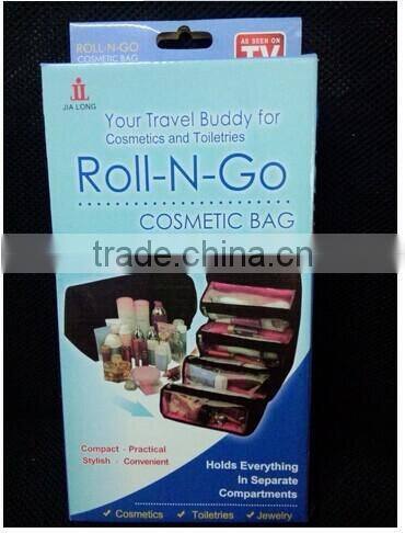 New cosmetic bags Roll-N-Go Cosmetic Bag Travel Pouch
