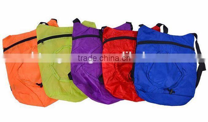 Round ball shape foldable travel backpack bag(CF-236)