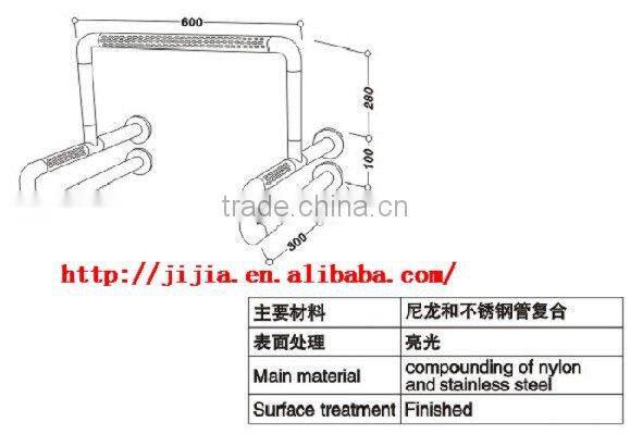 handicapped nylon grab bar