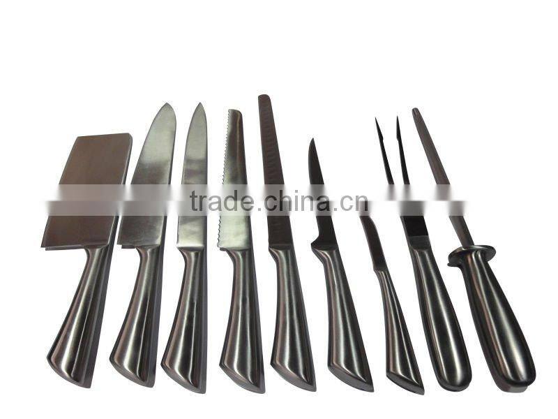 9 pieces stainless steel kitchen knife set in Nylon case