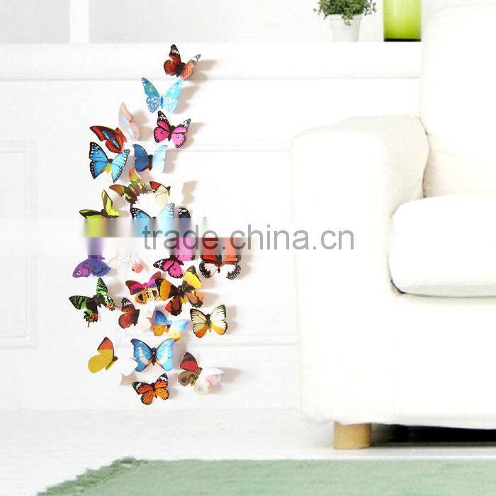 Removable 3D Butterfly Sticker For Decorate DIY Wall Sticker Butterfly