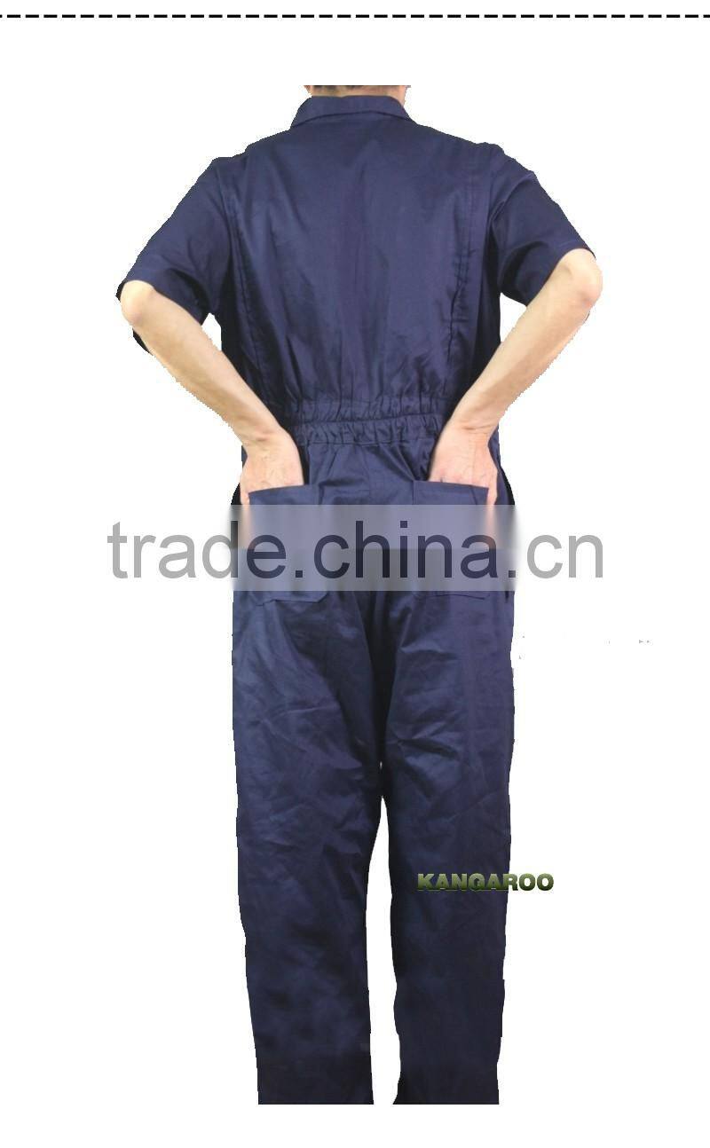 100% Cotton Short Sleeve Lightweight Summer Coveralls For Men