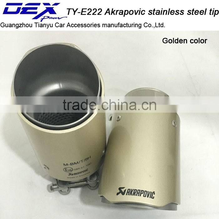 factory price Akrapovic carbon fiber exhaust tip stainless steel akrapovic tip