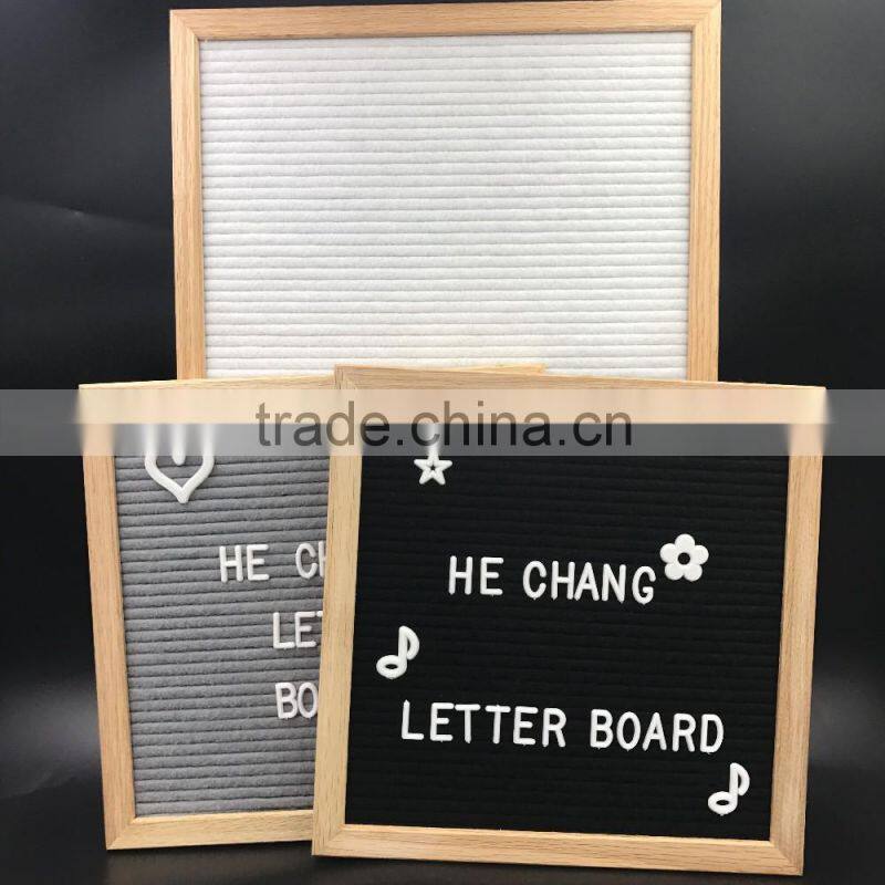 Custom Wooden Felt Menu Letter Board with Letters
