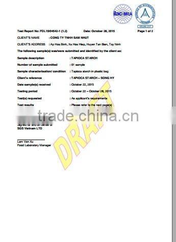 High Quality Modified Starch and Native Tapioca Starch
