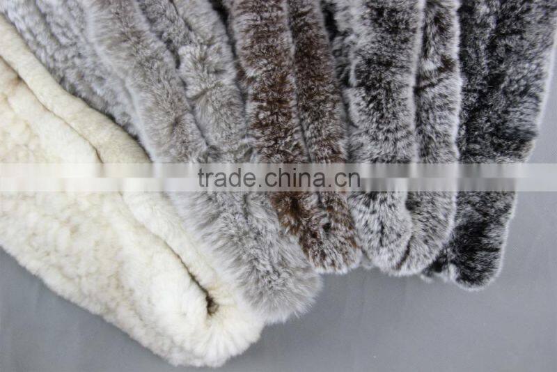 High Quality Knitted Rex-Rabbit Scarf