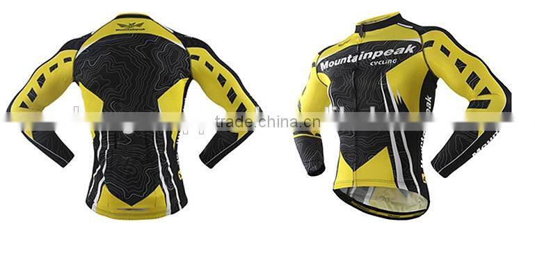 winter cycling wear, bike jersey 100%coolmax cloth