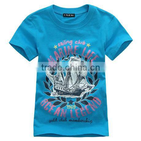 Hot! Fashion Print Kids Round Neck T-shirt