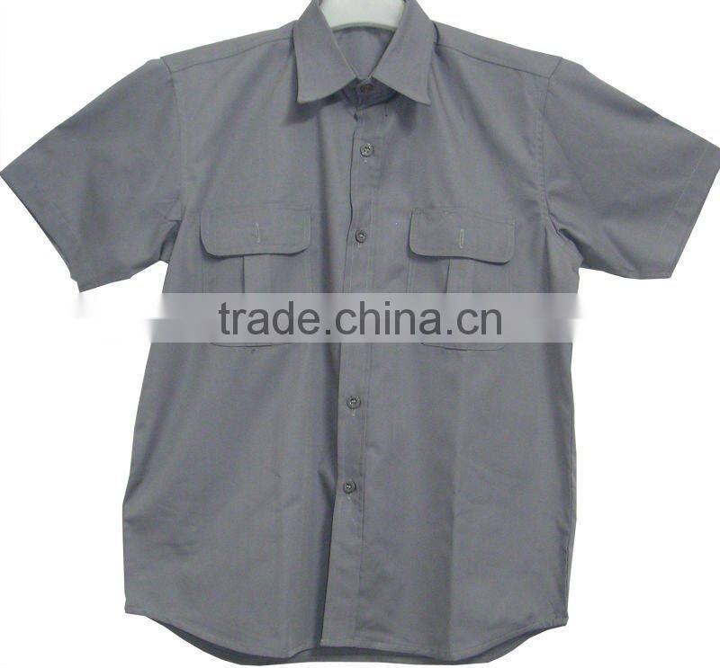 Men's Short Sleeve Cotton Work Shirt&Woking Suits SLS010