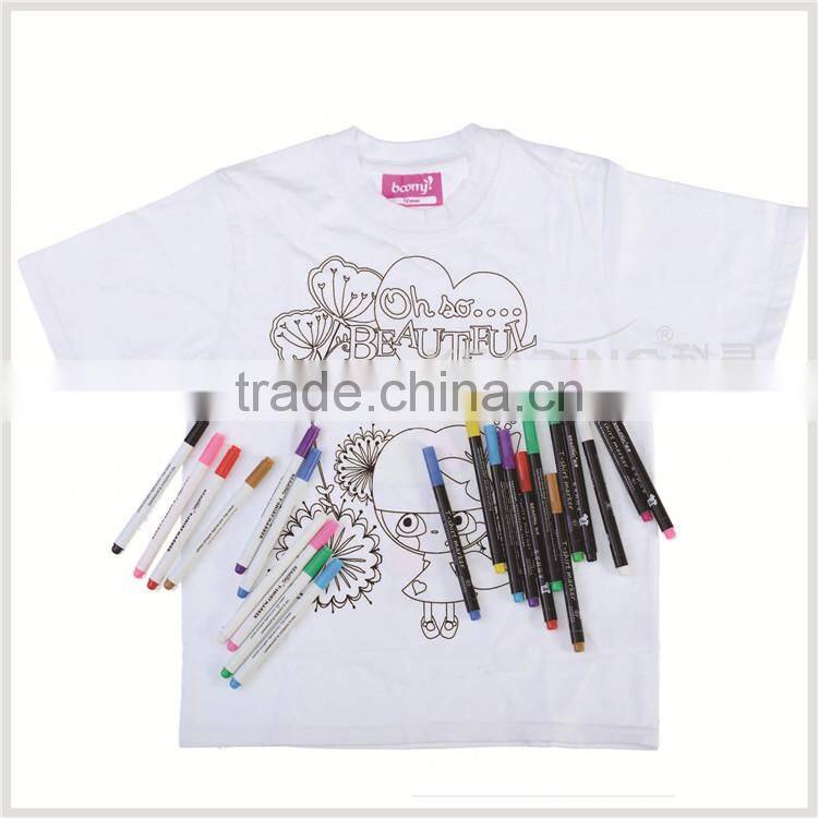 kearing brand safe ink non toxic washable tshirt marker graffiti drawing washable fabric marker wet erasable marker #WM10