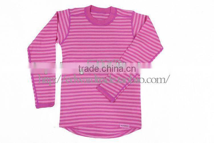 100% Merino wool thermal kids underwear for 3-16years old