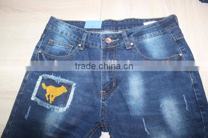 GZY New Arrival men jean Pants slim straight jeans mens jeans wholesale turkey pattern print wolf Fashon Design stock